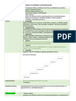 Cognitive Domain: Taxonomy Three Broad Categories or Domains