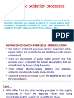 Advanced Oxidation Processes: Advanced Oxidation Processes (Aops), in A Broad Sense, Are A Set of