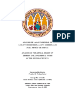 Análisis de La Salud Mental de Los Jóvenes Lesbianas, Gays Y Bisexuales de La Región de Murcia