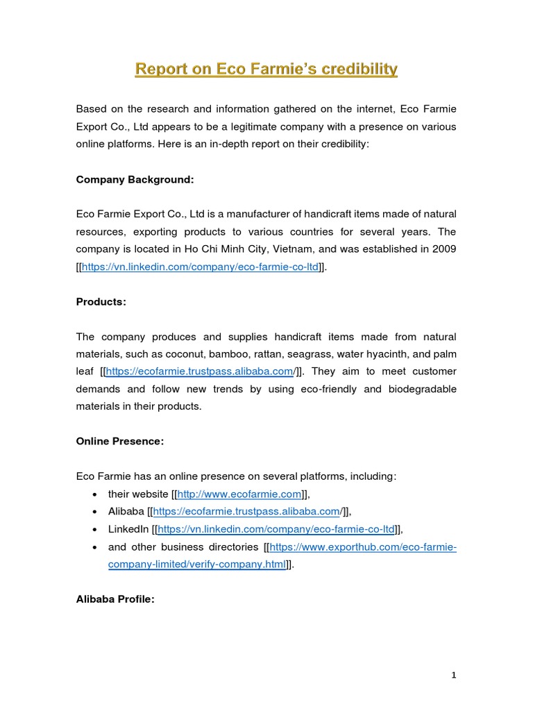 Report On Eco Farmie | PDF