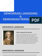 Demokrasi Langsung & Perwakilan