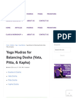 Yoga Mudras For Balancing Dosha (Vata, Pitta, & Kapha) : Home Articles Mudras Poses Pranayama