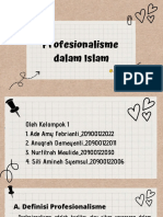 Profesionalisme Dalam Islam Dan Karakteristik Profesionalisme
