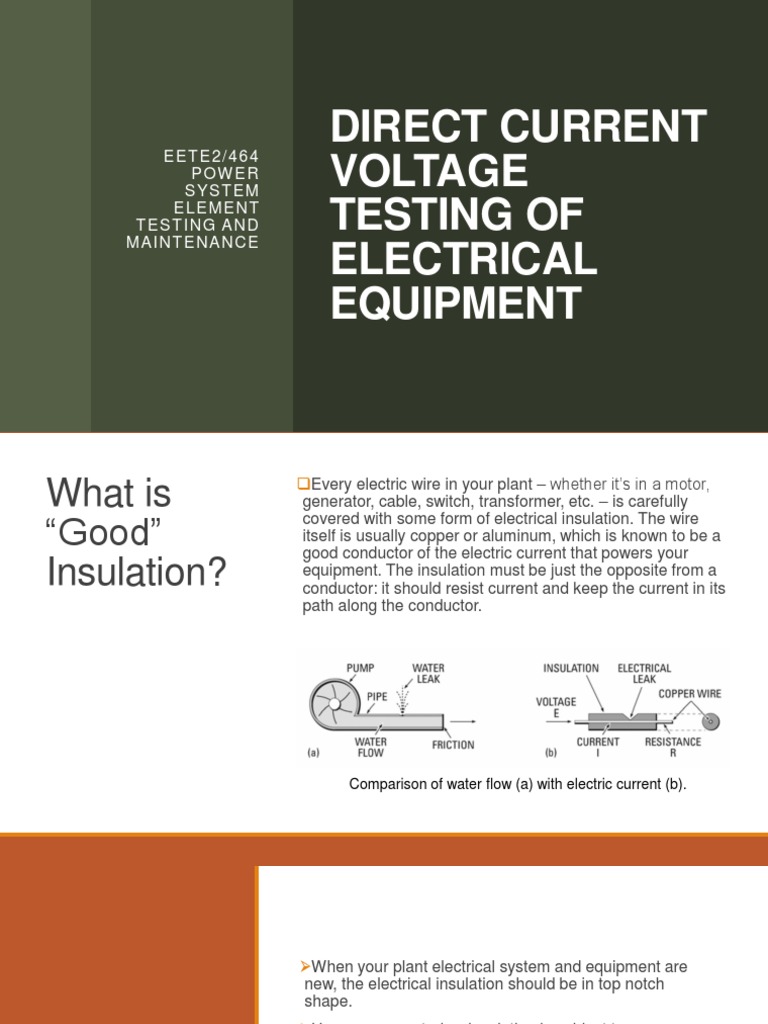 DC Voltage Testing | Download Free PDF | Capacitor | Insulator ...