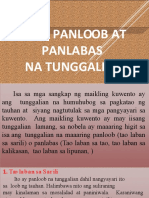 Mga Panloob at Panlabas Na Tunggalian