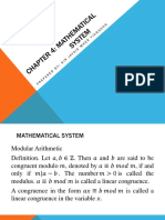 Chapter 4 Mathematical System