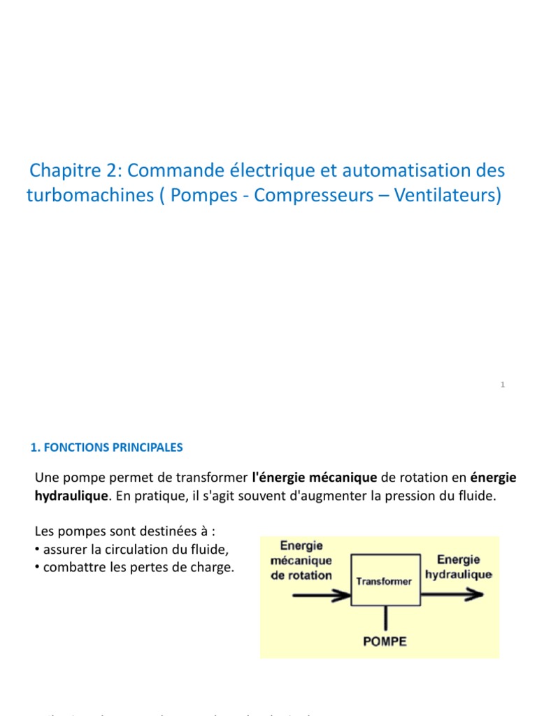 Automatisation des Turbomachines | PDF | Pompe | Machine