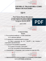 Curso: Homofobia E Transfobia Como Formas de Racismo: Prof. Karina Kassis Reis Jatene