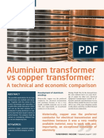 Aluminium Transformer Vs Copper Transformer:: A Technical and Economic Comparison