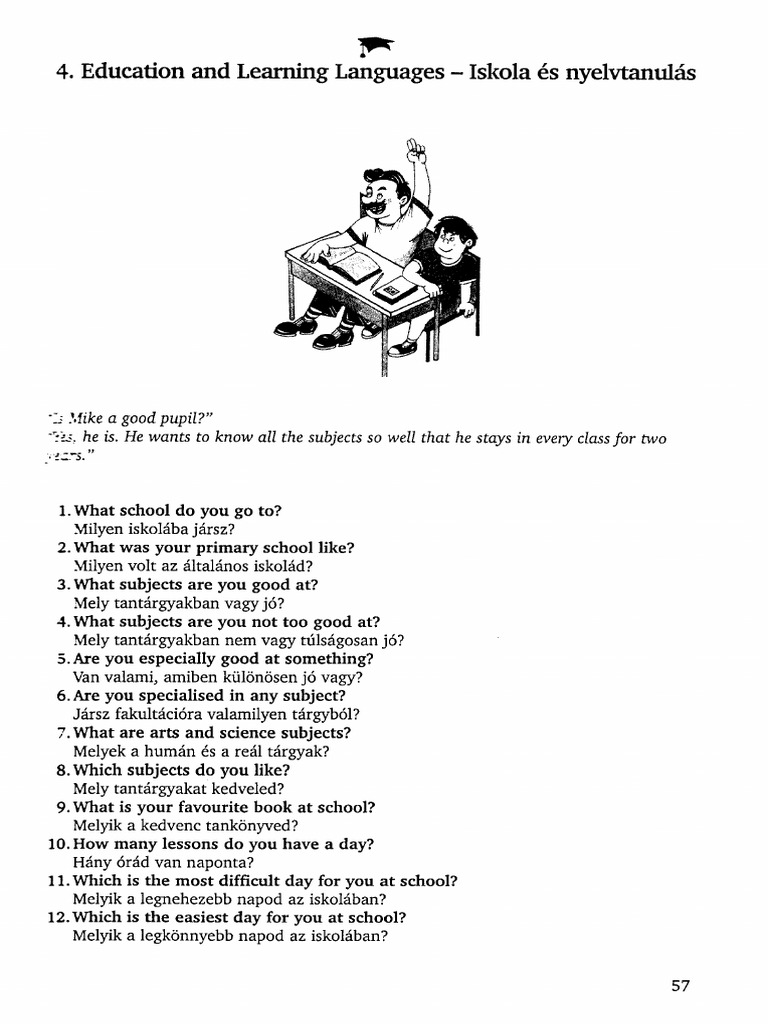 School Life and Subjects Overview | PDF | Career & Growth | Language ...
