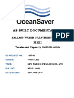 As-Built Documentation-: Ballast Water Treatment System