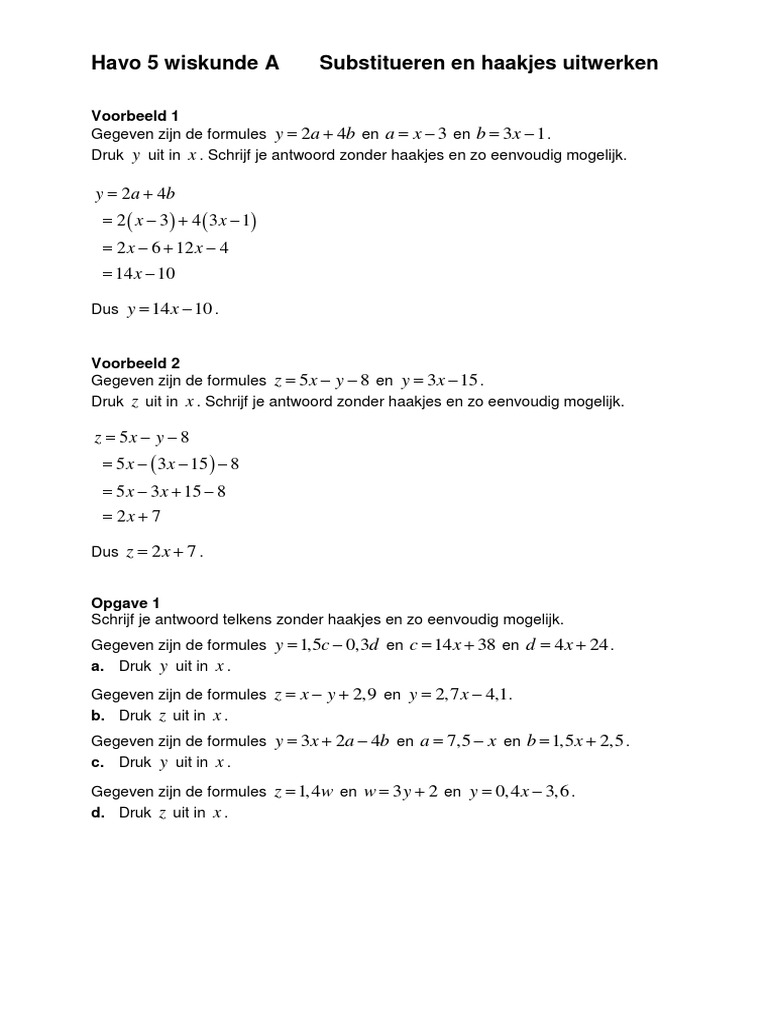 substitueren-en-haakjes-uitwerken-pdf