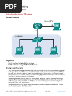 Lab - Introduction To Wireshark: Mininet Topology