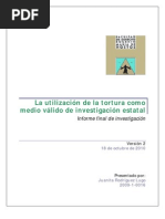 La utilización de la tortura como medio válido de investigación estatal