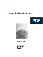 Open Analysis Interfaces - Ref Guide