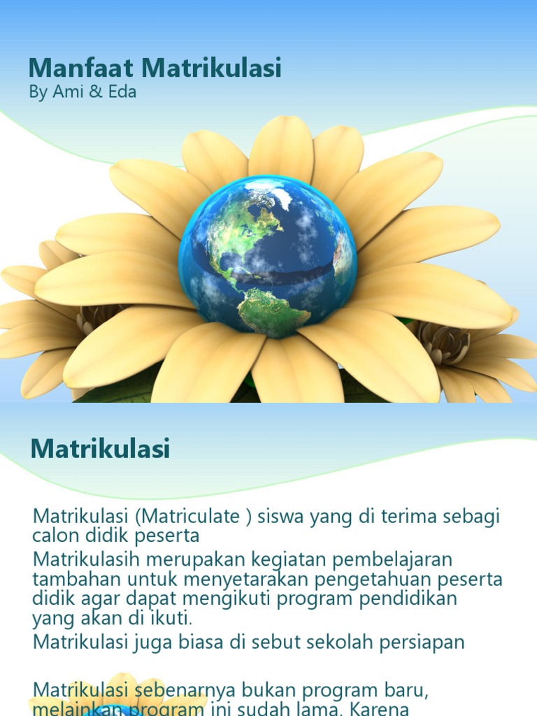 Manfaat Matrikulasi Pdf