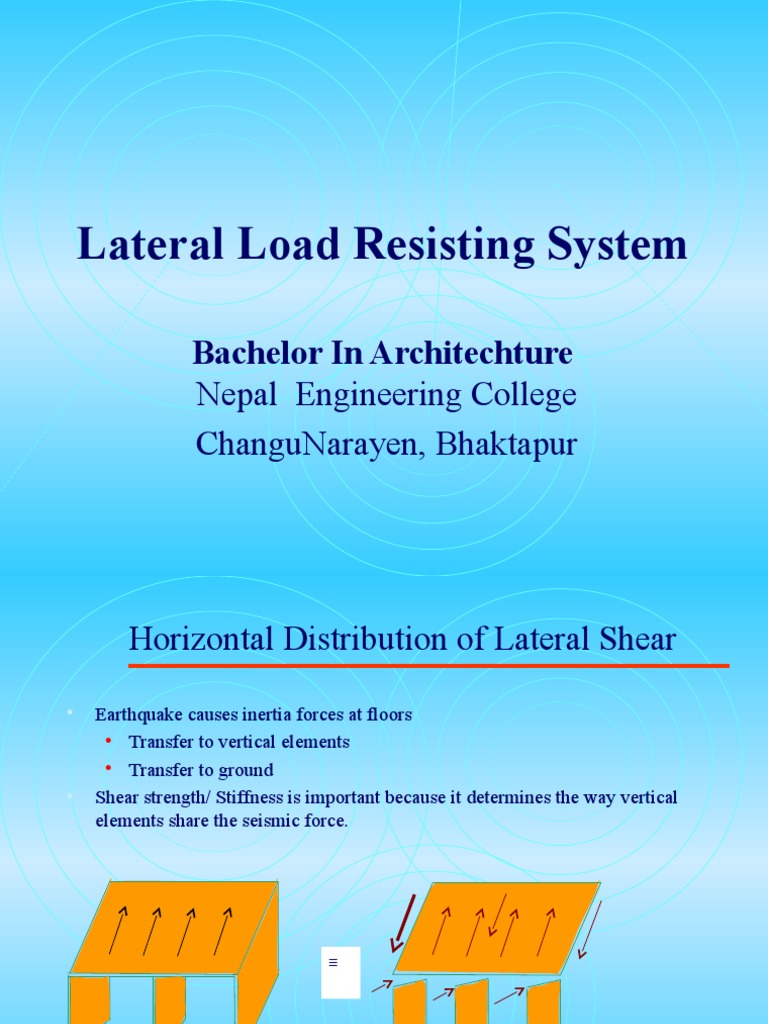 Lateral Load Resisting Systems in Architecture | PDF