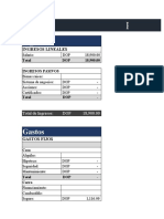 Presupuesto Financiero We: Ingresos