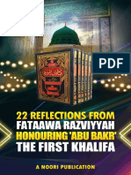 22 Reflections From Fataawa Razviyyah Honouring Abu Bakr The First Khalifa
