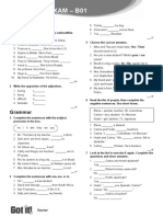 Final Exam - B01: Vocabulary