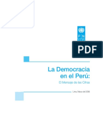 La Democracia en El Perú El Mensaje de Las Cifras