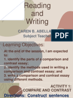 Comparing Essay Writing Methods