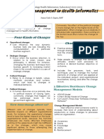 Change Management in Health Informatics