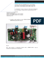 Atualização placa fonte para desligar a 10V bateria