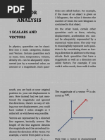 Unit I Vector Analysis: 1 Scalars and Vectors