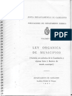 Ley Organica de Municipios: Junta Departamental de Canelones