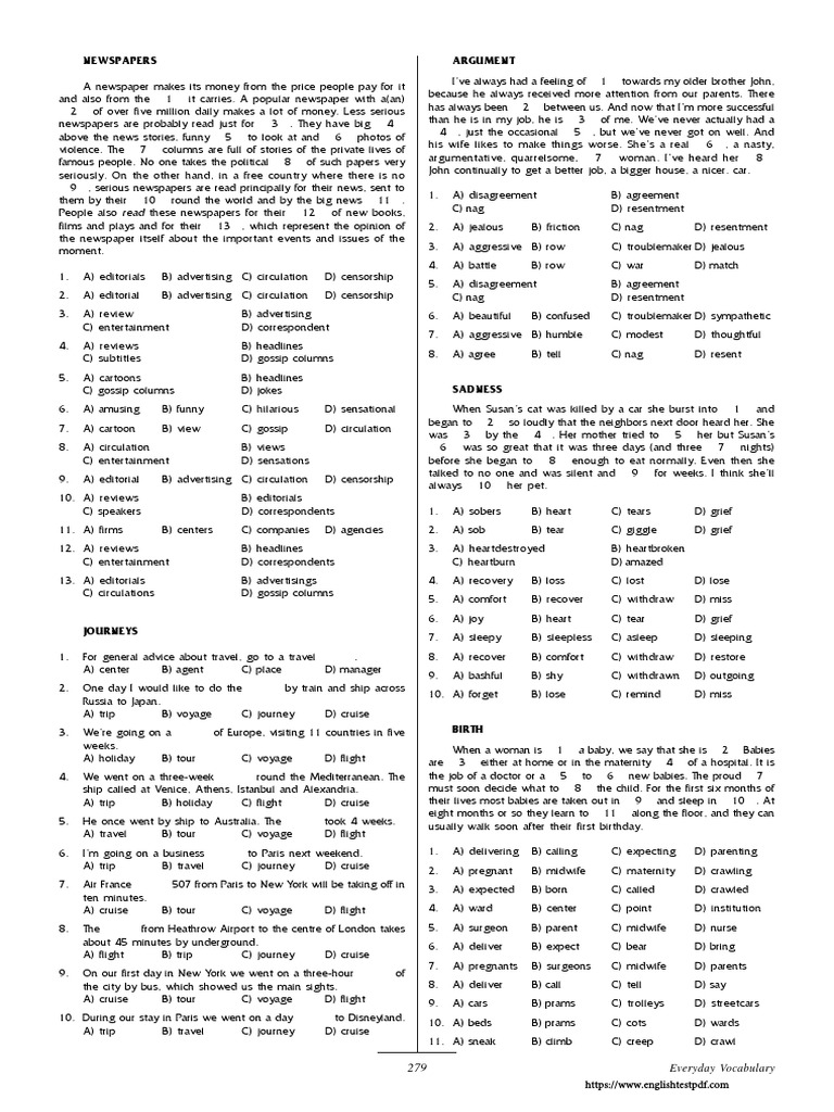 Test 1 | PDF | Funeral | Computer Keyboard