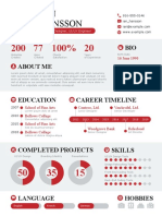 Bold Infographic Resume