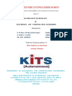 Advanced Fire Extinguisher Robot: Bachelor of Technology IN Electronics and Communication Engineering