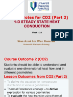 Lecture Notes For CO2 (Part 2) : 1-D Steady State Heat Conduction