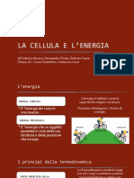 La Cellula e L'energia - 1