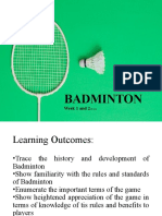 Badminton - Ppt. Pe 3