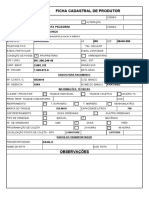 Ficha Cadastral de Produtor: João Batista Pelegrini Boa Esperança Araguari MG 38449-999