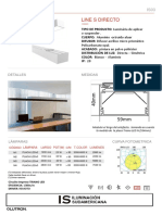 Luminaria directa LED modular