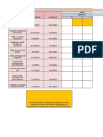 Cronograma Talleres de Inteligencia Emocional Y Estrategias de Afrontamiento en Jefes Y Auxiliares de Enfermeria Abril Semanas 1 2 3