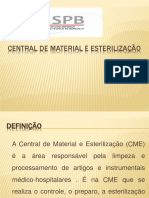 CENTRAL DE MATERIAL E ESTERILIZAÇÃO AULA 2