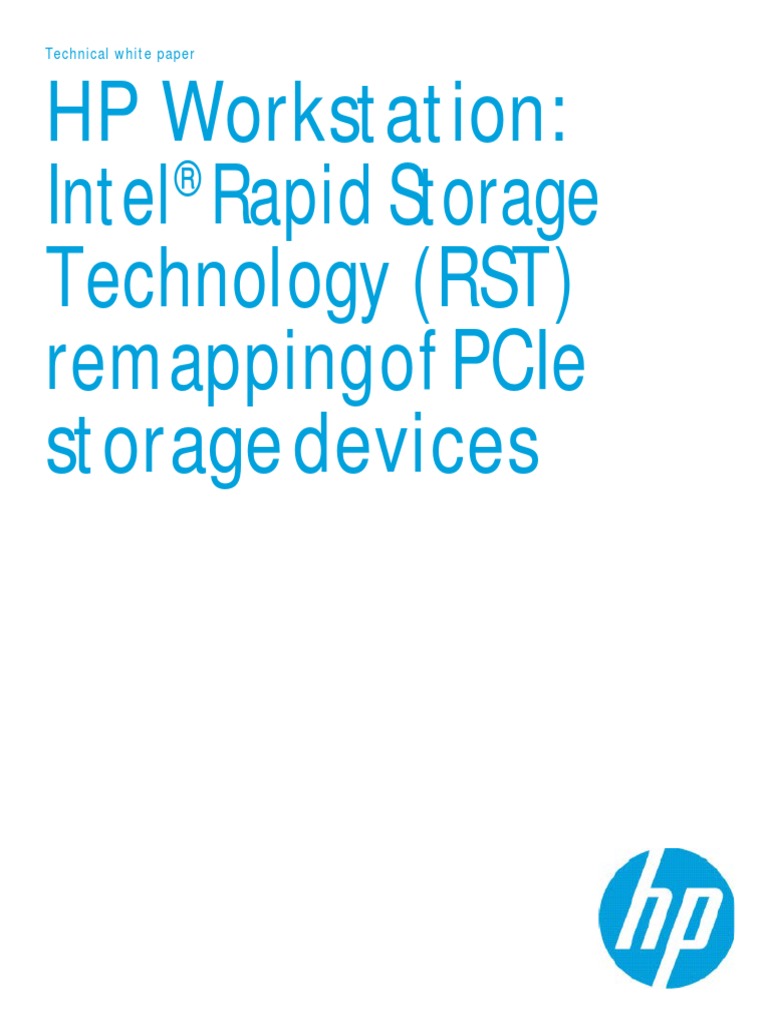 Intel Rapid Storage Technology Software