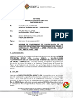 Informe de Conformidad de Servicio - Drew - Caracollo