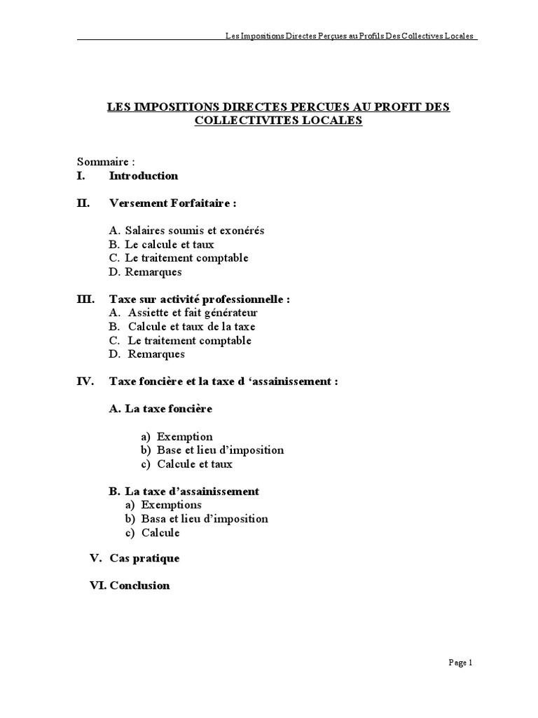 Rapport #02 VF TAP TF | PDF | Impôts | Taxe foncière