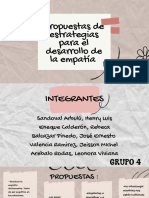 Propuestas de Estrategias para El Desarrollo de La Empatía