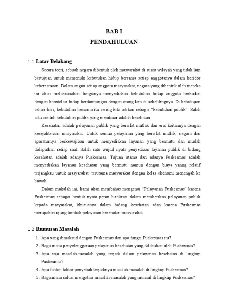 Birokrasi Pelayanan Kesehatan