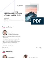 Recent PPA pricing trends and the resilience of corporate PPA deals