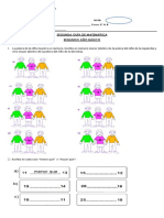 Segunda Guía de Matemática Segundo Año Básico