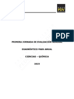 Primera Jornada de Evaluación General: C U R S O: Ciencias