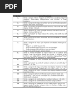 Sr. No List of Practicals 1. 2. 3. 4. 5. 6