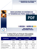 Indicadores Econômicos E Tendências para 2008 E 2009